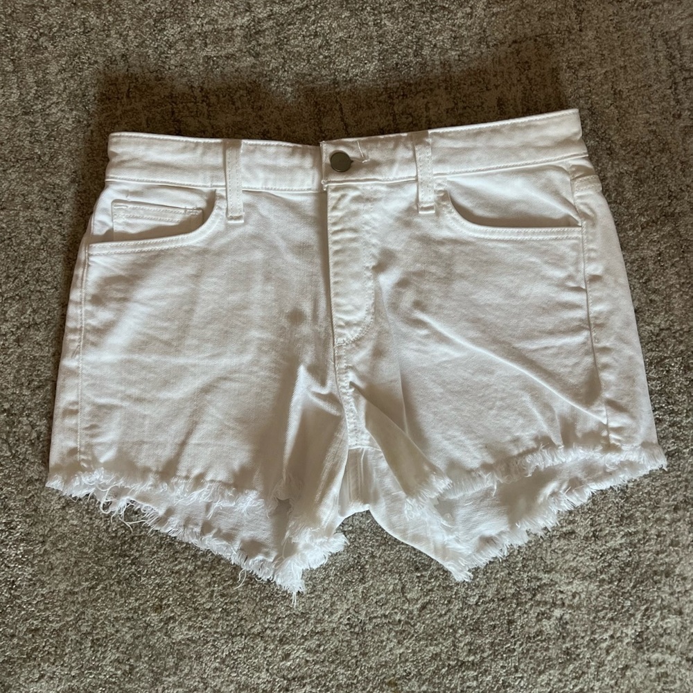 Joe’s Jeans white jean shorts